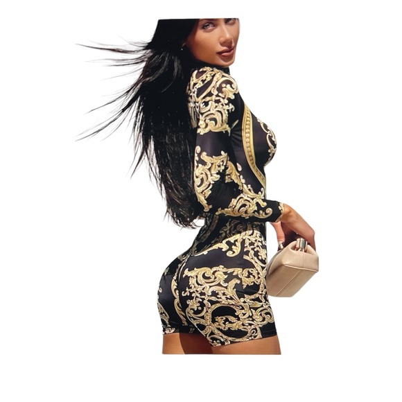 RESTOCKED! NEW CERTAIN GIRL ITALIAN FABRIC INSPIRED ROMPER - Picture 3 of 4